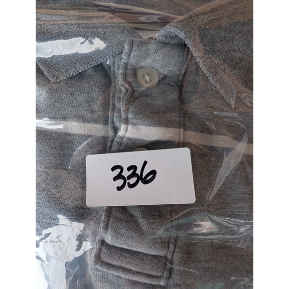 Abercrombie & Fitch Gray Striped Collared Rugby Long Sleeve Polo Shirt XL Preppy - Picture 9 of 9